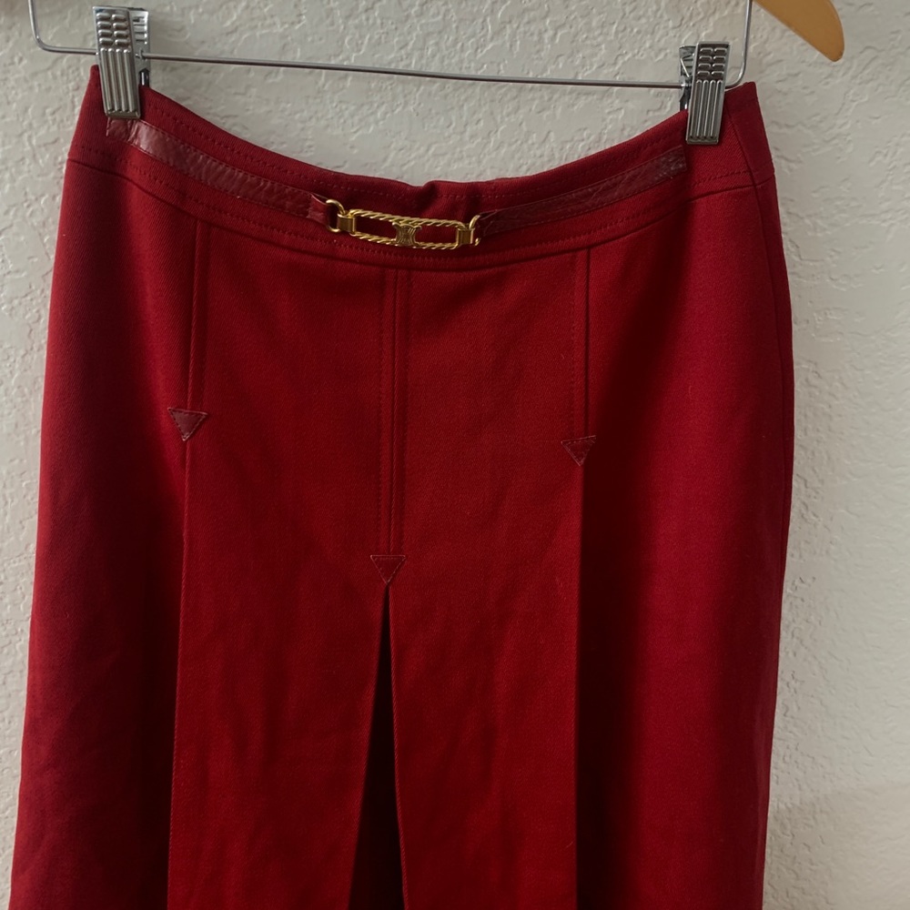 Vintage Celine Pleated Skirt - Picture 4 of 8